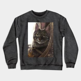 Mystic Mage cat: Solomon Crewneck Sweatshirt